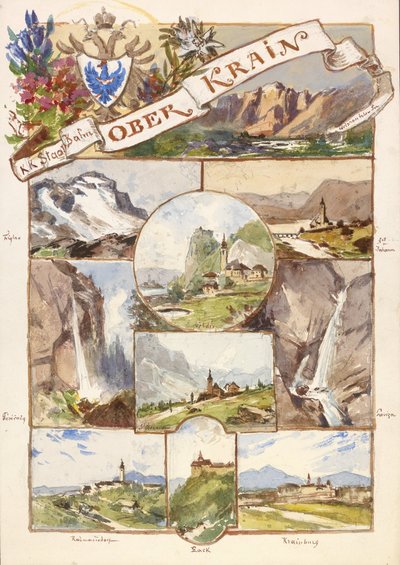 Projet pour le prospectus du chemin de fer de Haute-Carniole - Ladislav Benesch